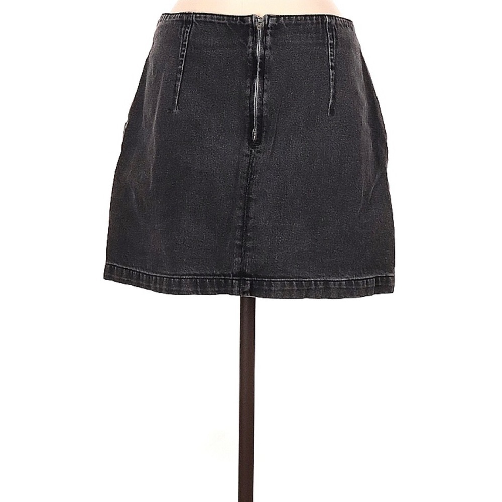 COPY - Topshop Cross Stitch Embroidered Moto Skirt Size 8 - Picture 7 of 12